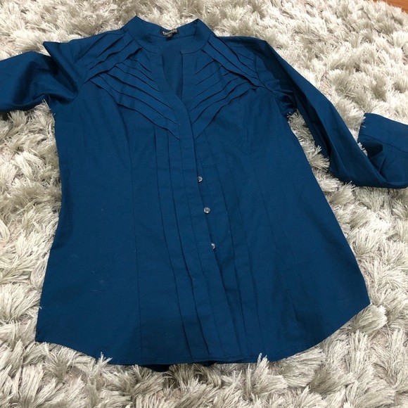 Express Tops - Express Button Up Long Sleeve Shirt Size Small